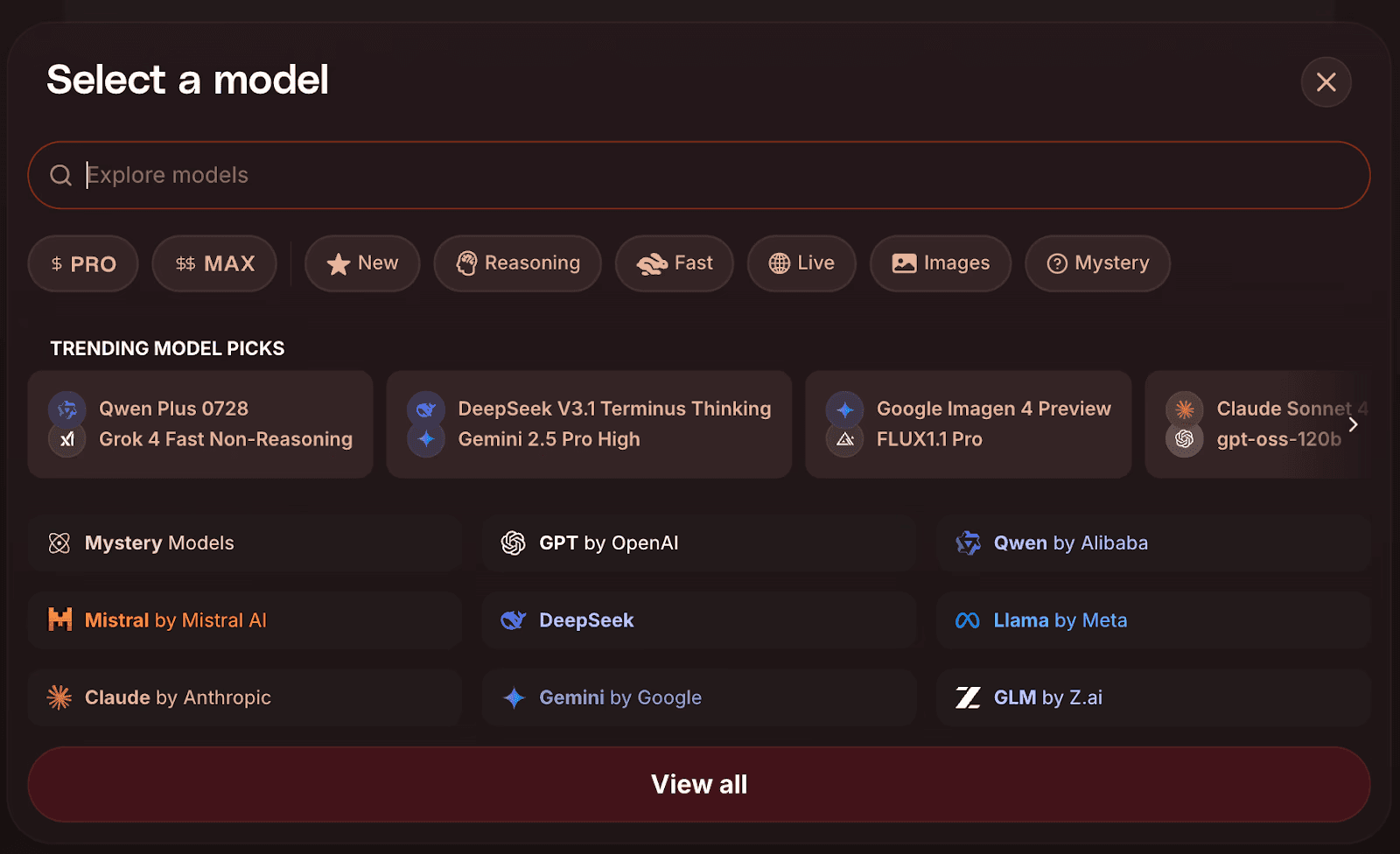 Multiple AI responses in Yupp